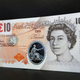 A sample polymer £10 note.